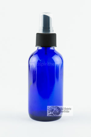 4 oz. Cobalt Blue Bottle W/ Atomizer