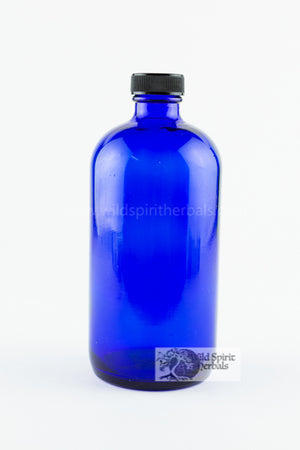 16 oz. Cobalt Blue Bottle with lid