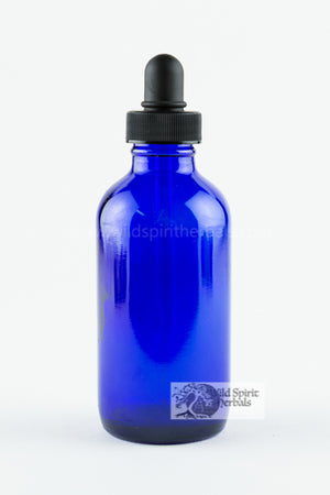 4 oz. Cobalt Blue Bottle W/ Dropper