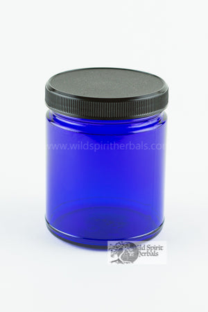 9 oz Cobalt Blue Jar with Lid