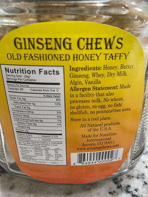 Ginseng chews
