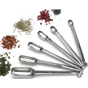 Measuring Spoons - Stainless Steel Set of Six